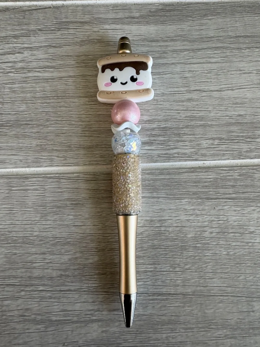 Handmade Smores Beaded Pen